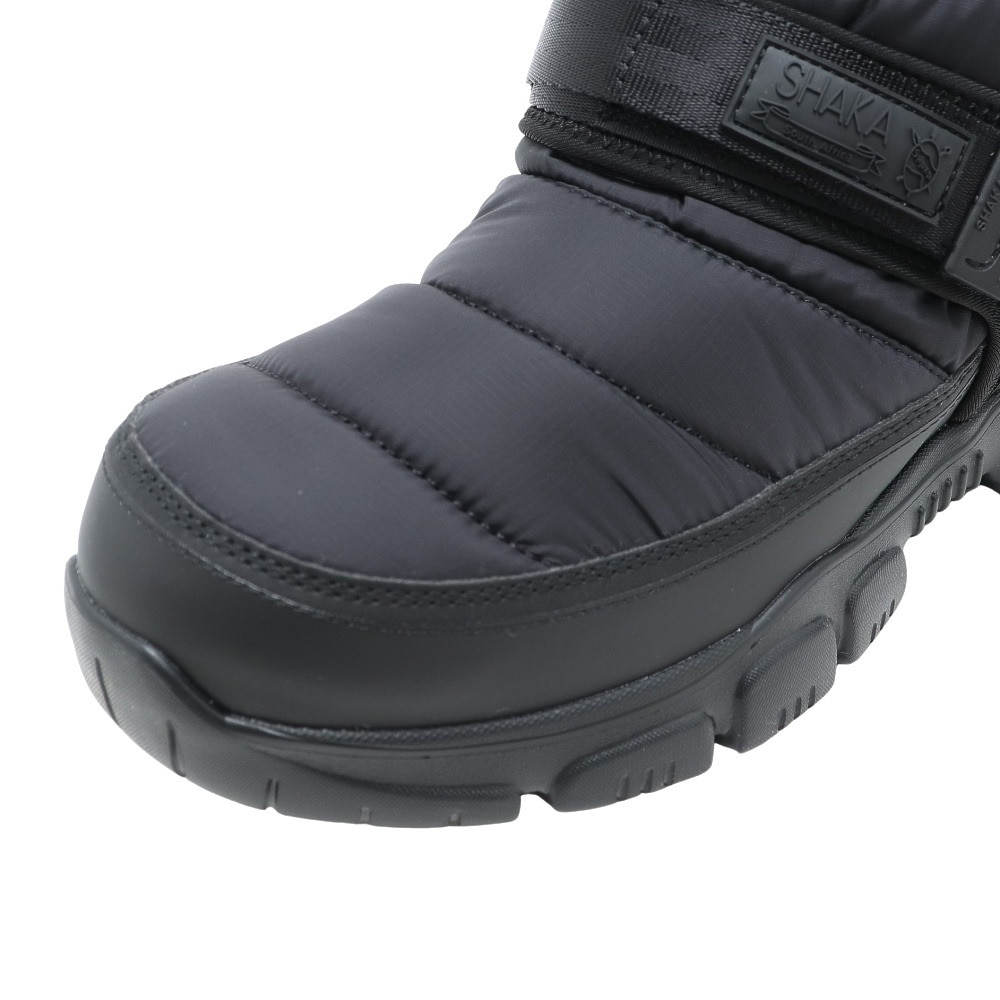 シャカ（SHAKA）（メンズ、レディース）ショートブーツ 黒 撥水 スナッグブーティエーティ SNUG BOOTIE AT ブラック 433230 Black ウインターシューズ 難燃