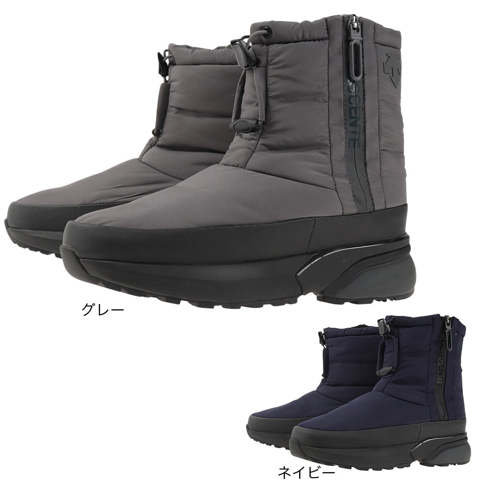 デサント（DESCENTE）（メンズ、レディース）ショートブーツ メンズ レディース グレー アクティブ ウィンターブーツ DM1UJD95GY 
