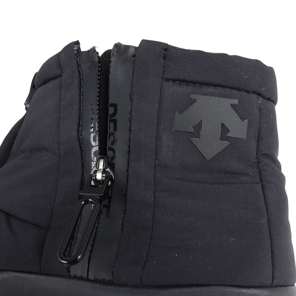 デサント（DESCENTE）（メンズ、レディース）ウィンターショートブーツ 黒 メンズ レディース アクティブ ACTIVE ブラック DM1SJD40BK 外側ファスナー ★★★
