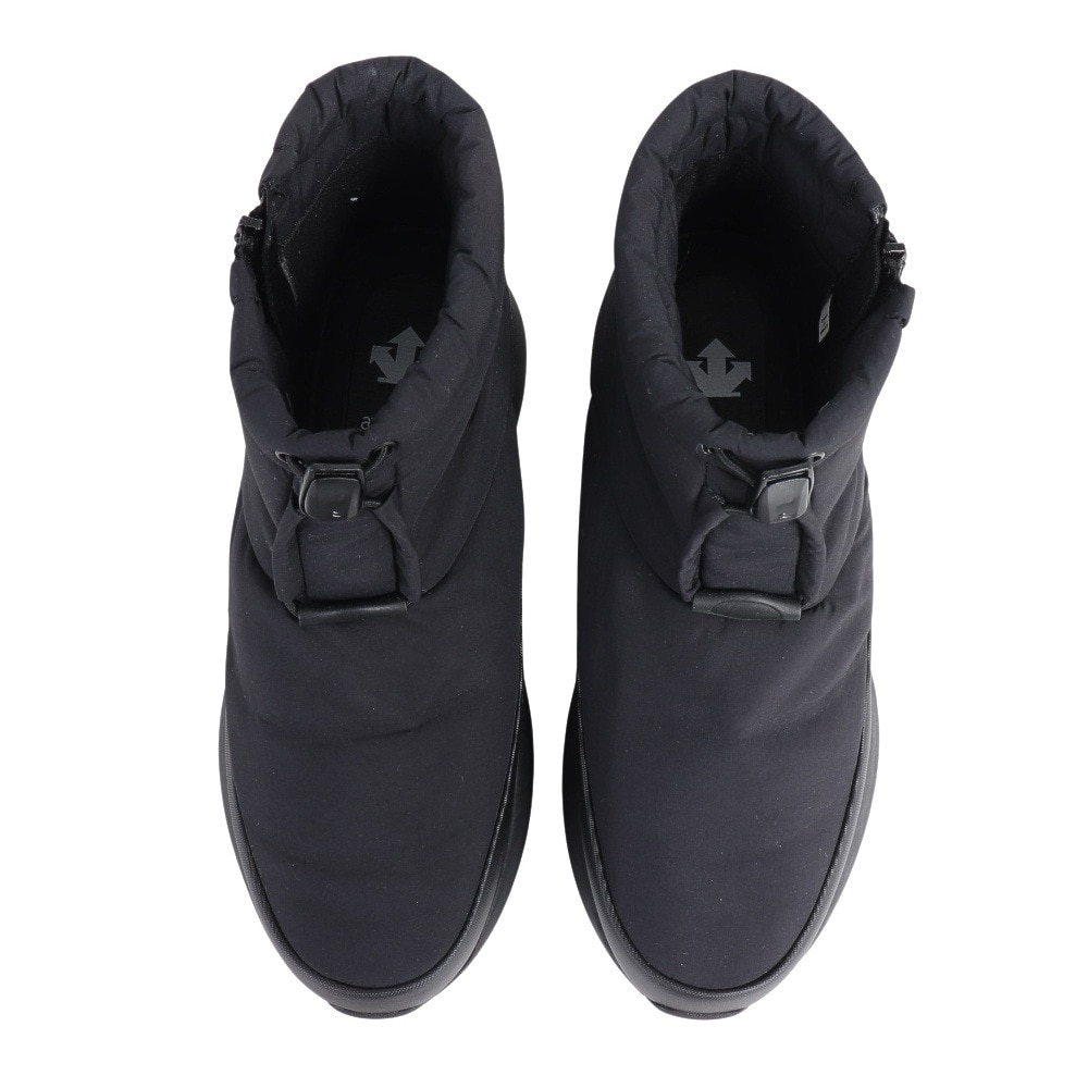 デサント（DESCENTE）（メンズ、レディース）ウィンターショートブーツ 黒 メンズ レディース アクティブ ACTIVE ブラック DM1SJD40BK 外側ファスナー 
