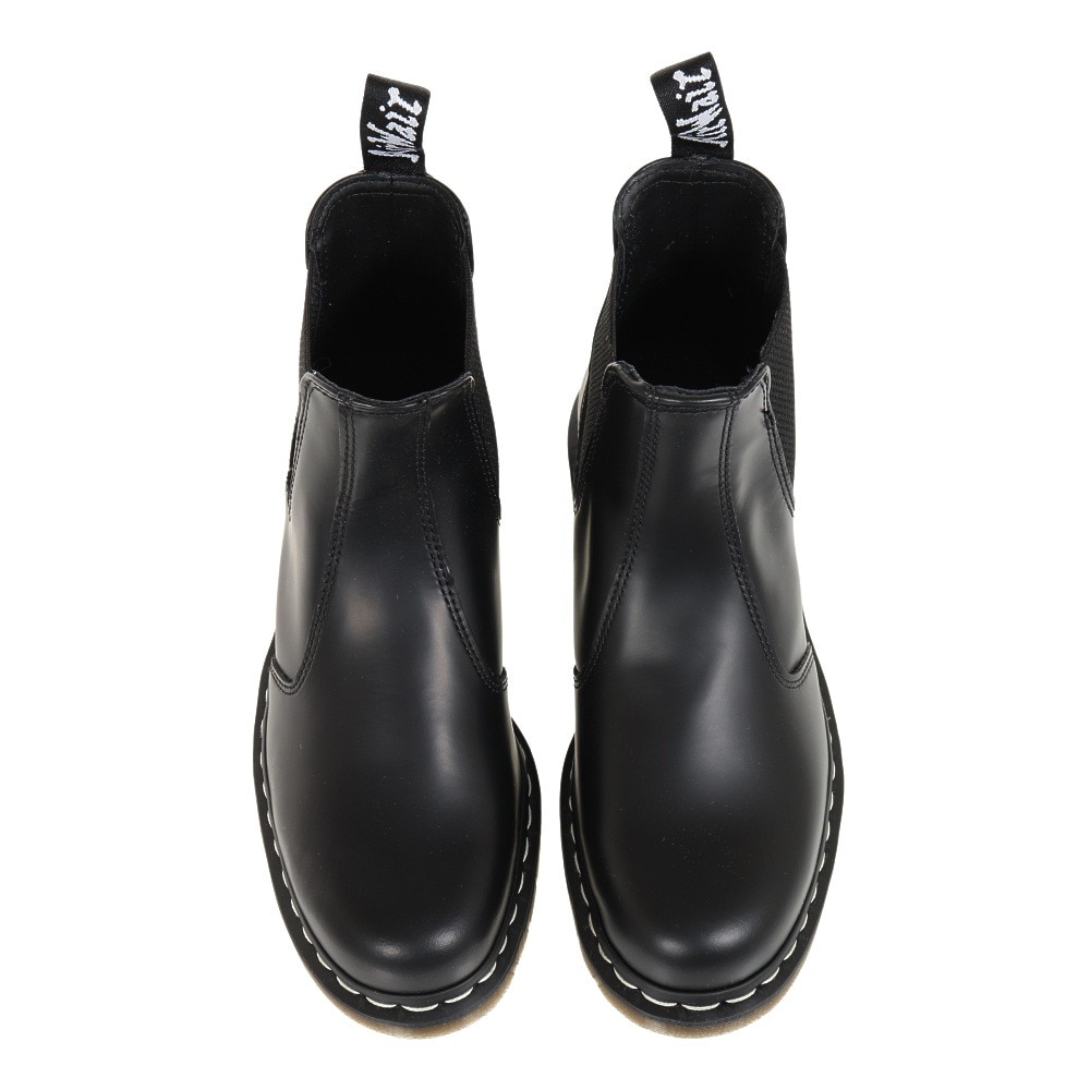 ドクターマーチン（Dr.MARTENS）（メンズ、レディース）チェルシーブーツ 2976 WHITE STITCH ブラック 26257001 シューズ サイドゴア ホワイトステッチ 