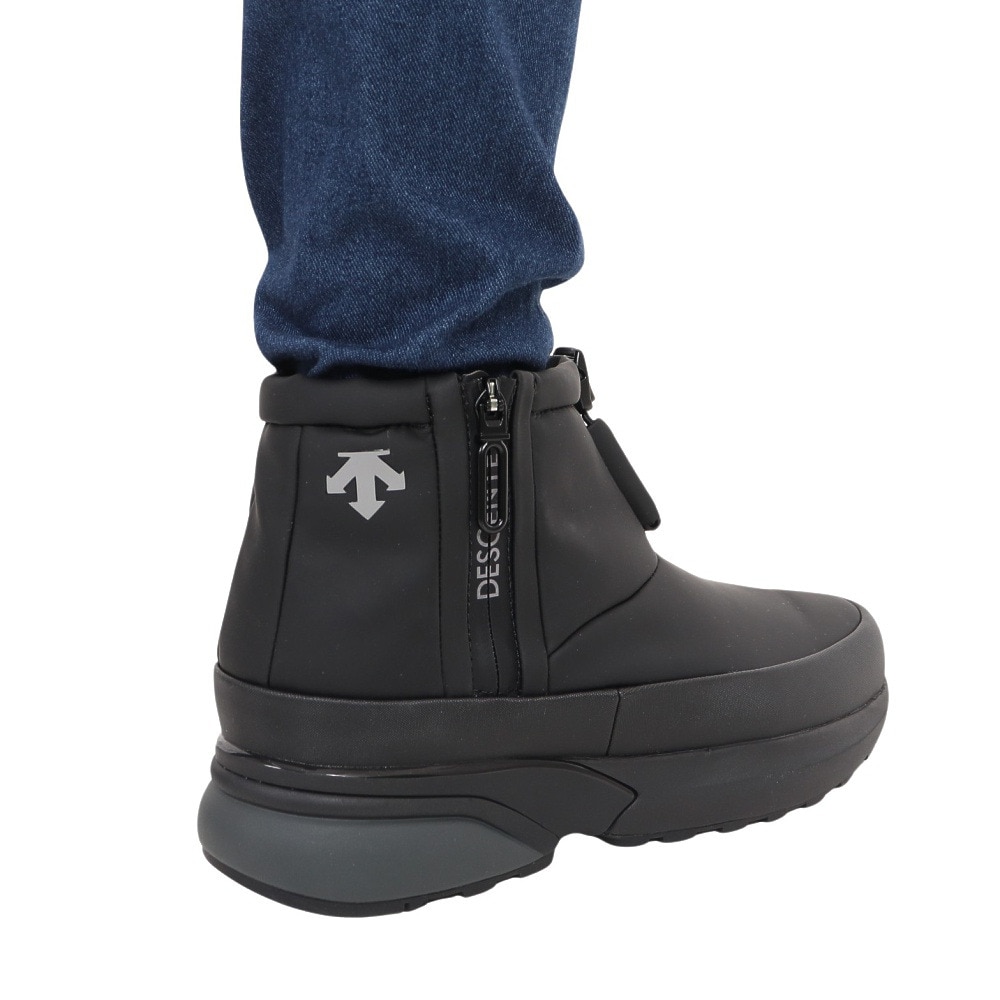 デサント（DESCENTE）（メンズ、レディース）ブーツ D.Trace SL BS 23.1 ブラック DM1WJD07BK BLK ウィンター 防水 防寒 雪 雨 冬 ファスナー タウン