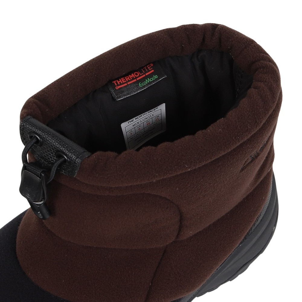 ザ・ノース・フェイス（THE NORTH FACE）（メンズ、レディース）ブーツ ヌプシ ブーティ ショート ポーラテック ブラウン NF52473 DK
