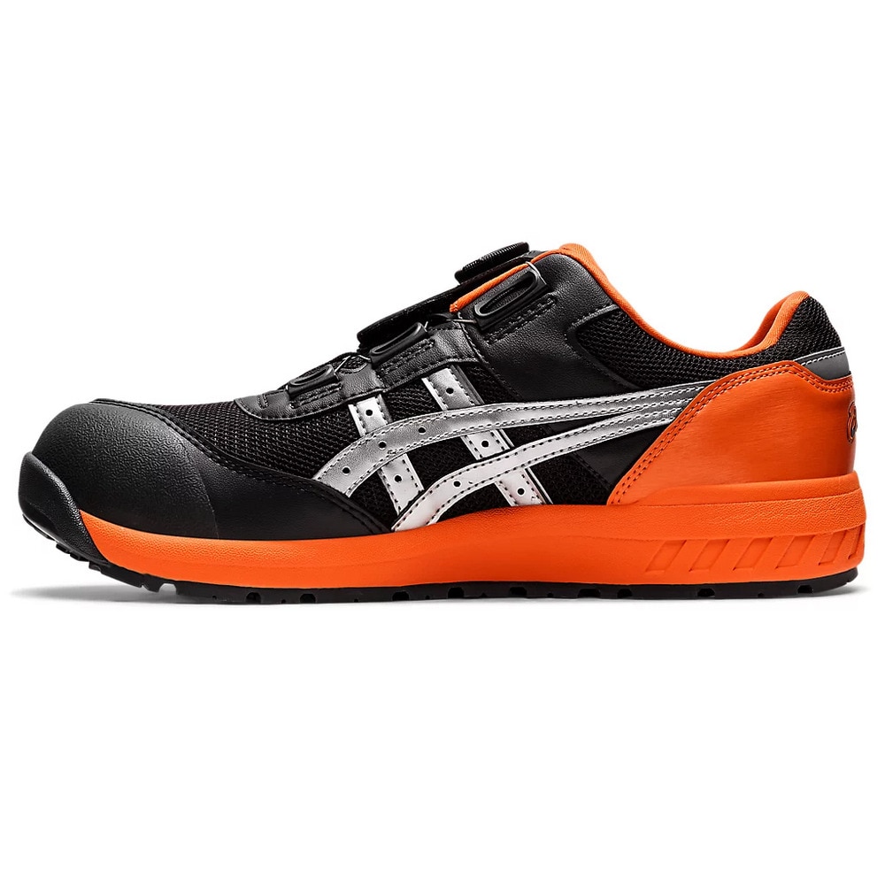 アシックス（ASICS）（メンズ、レディース）ワーキング シューズ ウィンジョブ CP209 BOA ブラック シルバー 1271A029.025  スニーカー 安全靴 作業靴 DIY スポーツ用品はスーパースポーツゼビオ