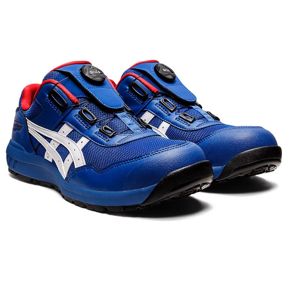 アシックス（ASICS）（メンズ、レディース）ワーキング シューズ ウィンジョブ CP209 BOA ブルー ホワイト 1271A029.400  スニーカー 安全靴 作業靴 DIY スポーツ用品はスーパースポーツゼビオ