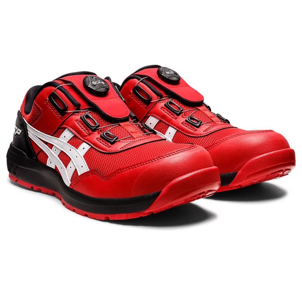アシックス（ASICS）（メンズ、レディース）ワーキング シューズ ウィンジョブ CP209 BOA レッド ホワイト 1271A029.602  スニーカー 安全靴 作業靴 DIY スポーツ用品はスーパースポーツゼビオ
