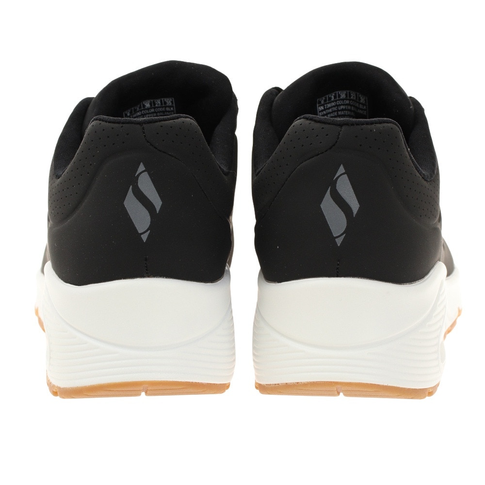 スケッチャーズ（SKECHERS）（レディース）カジュアルシューズ ウノ スタンドオンエアー 73690-BLK