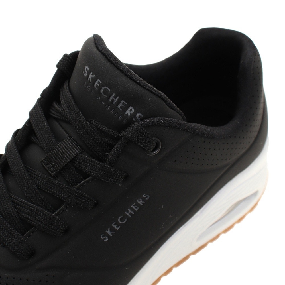 スケッチャーズ（SKECHERS）（レディース）カジュアルシューズ ウノ スタンドオンエアー 73690-BLK