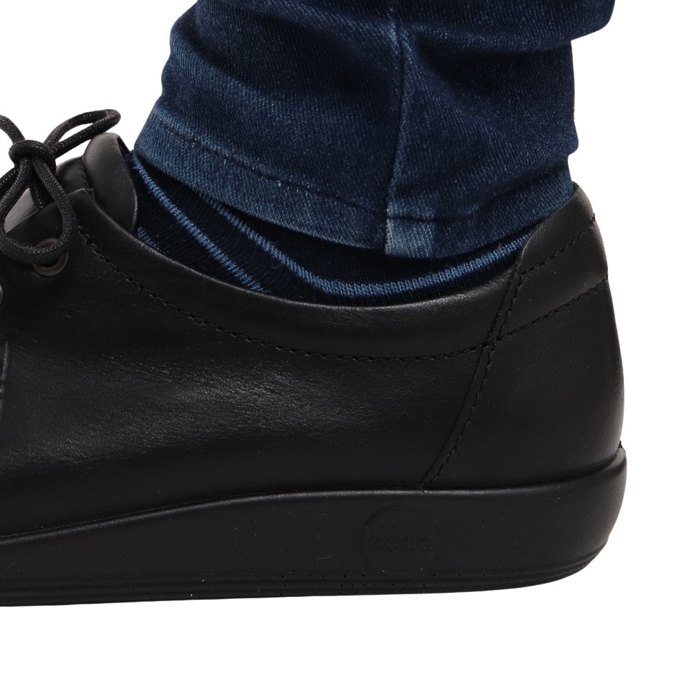 エコー（ecco）（レディース）スニーカー 黒 レディース ソフト 2.0 SOFT 2.0 TIE ブラック 20650356723 カジュアルシューズ レースアップ レザースニーカー 