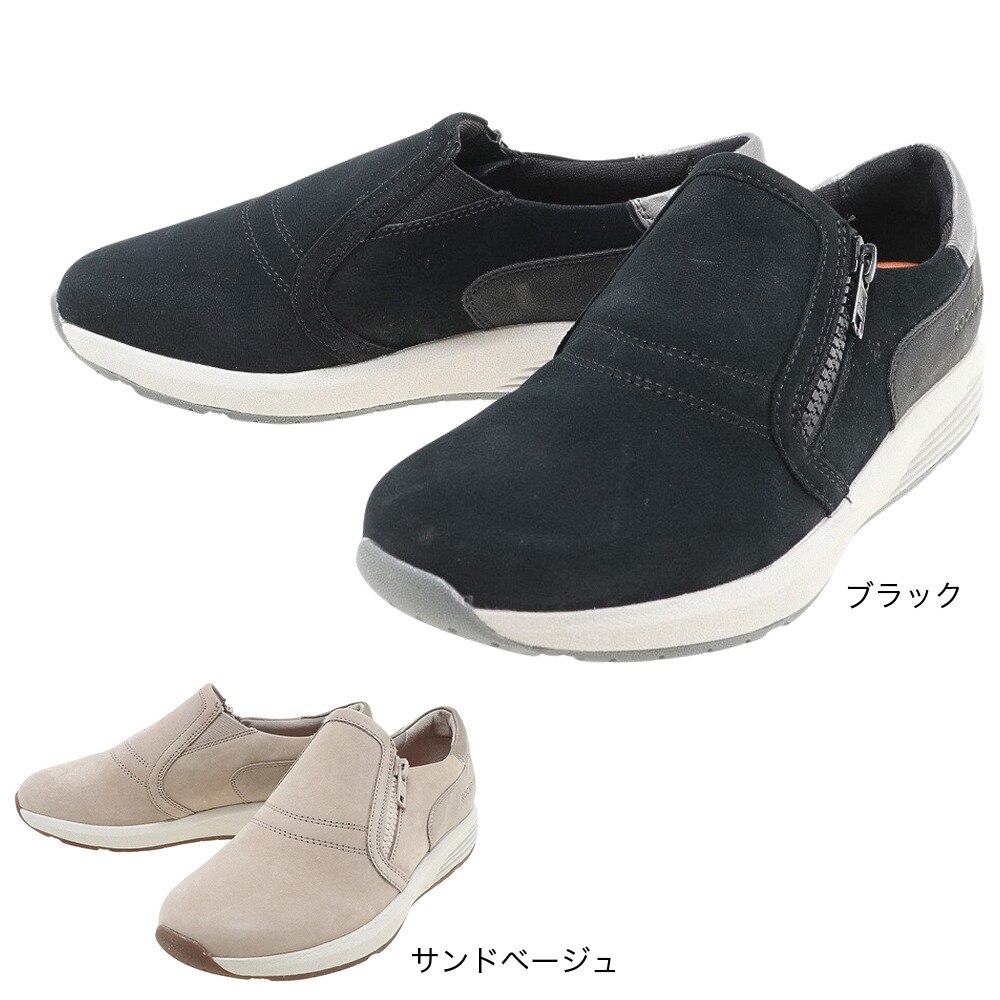 ロックポート（ROCKPORT）（レディース）モックシューズ トゥルーストライド W スリッポン レディース サンドベージュ CI0077 カジュアル スエード 通勤 通学 