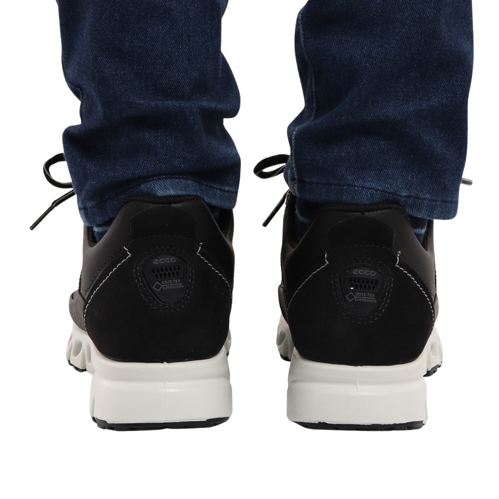 エコー（ecco）（レディース）スニーカー 黒 レディース マルチベント MULTI-VENT WOMENS LEATHER SNEAKER 88012301001 カジュアル レザー 通勤 通学 オフィス