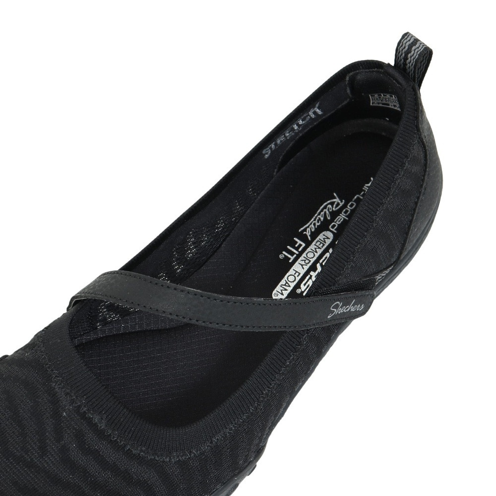 スケッチャーズ（SKECHERS）（レディース）カジュアルシューズ ブリース イージー レディー レーン 100264-BBK スニーカー タウン 通気性 軽量