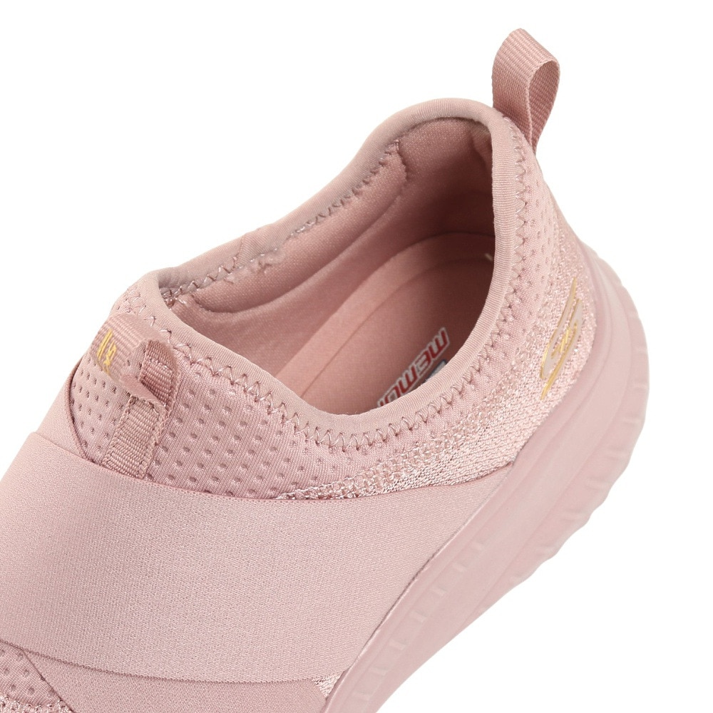 スケッチャーズ（SKECHERS）（レディース）カジュアル シューズ ボブス スクワッド カオス 2 シャイン ピンク 117221-BLSH スニーカー タウン 洗濯機洗い可 