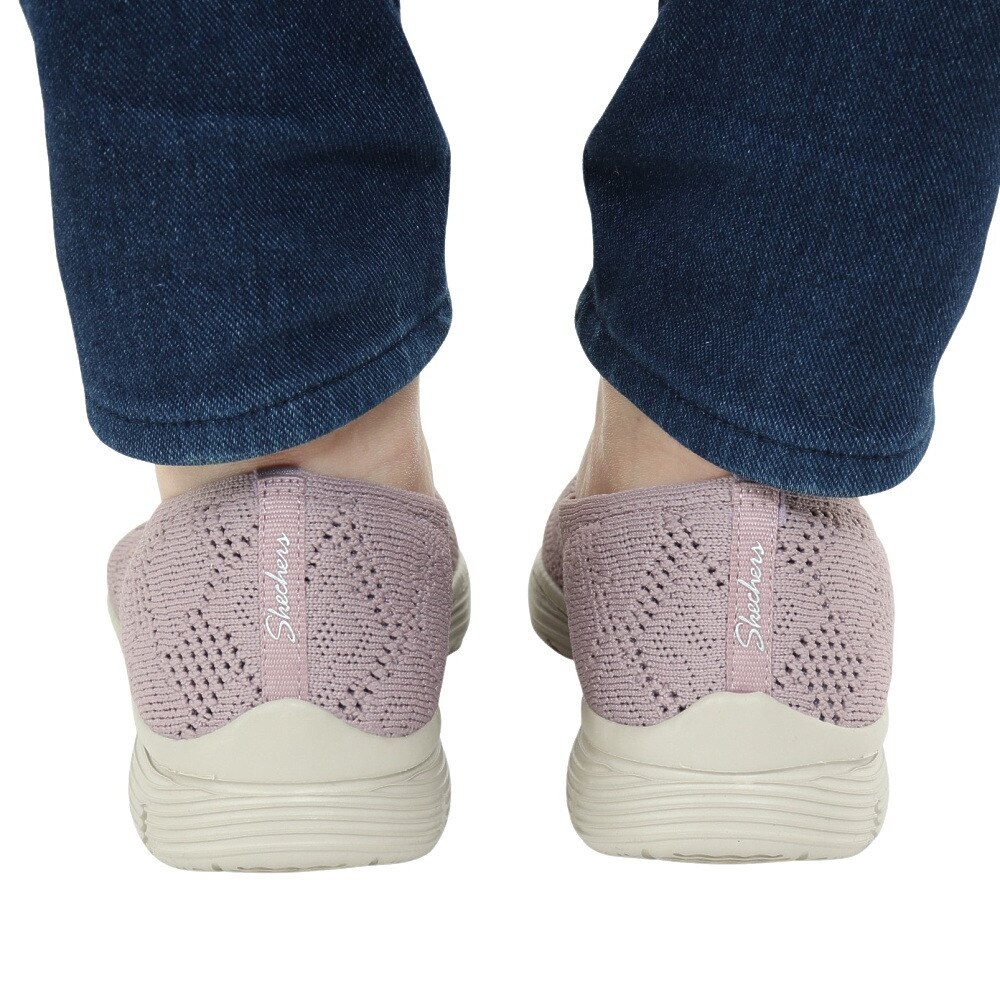 スケッチャーズ（SKECHERS）（レディース）カジュアルシューズ シーガー カジュアル パーティ ラベンダー 158110-LAV スニーカー 通気性 軽量 タウン 旅行