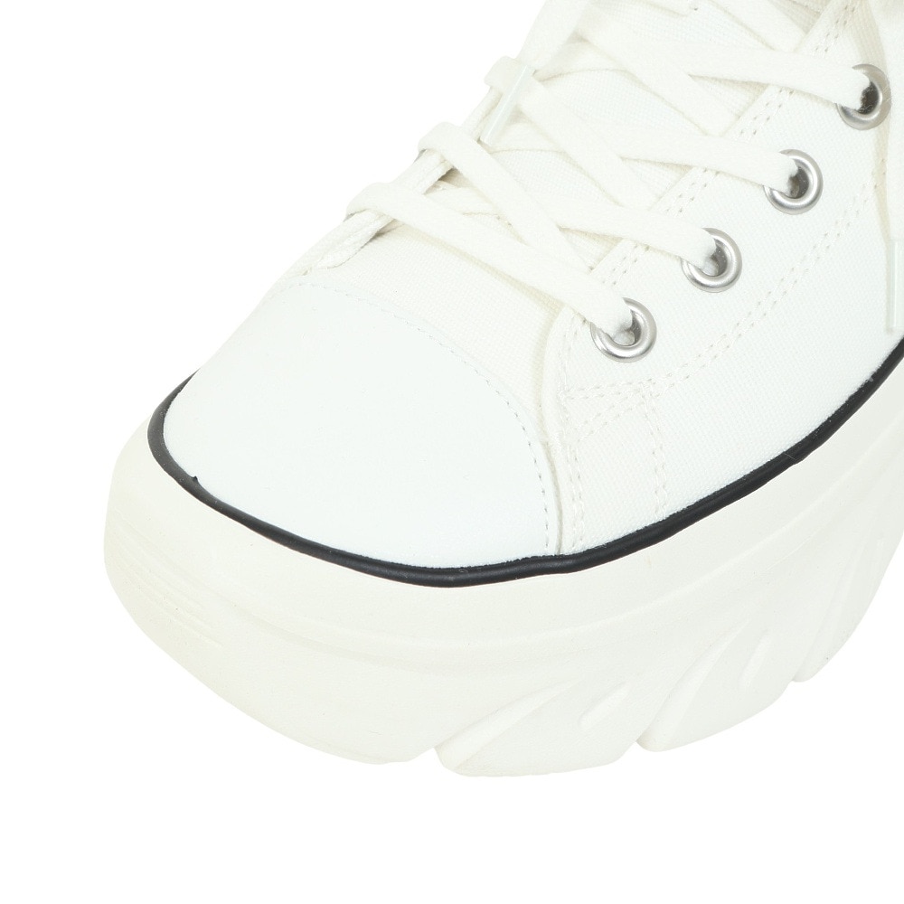 スケッチャーズ（SKECHERS）（レディース）カジュアルシューズ ファンキー ストリート グルーヴ ウェイ ホワイト 177430-WHT スニーカー 厚底 ハイカット