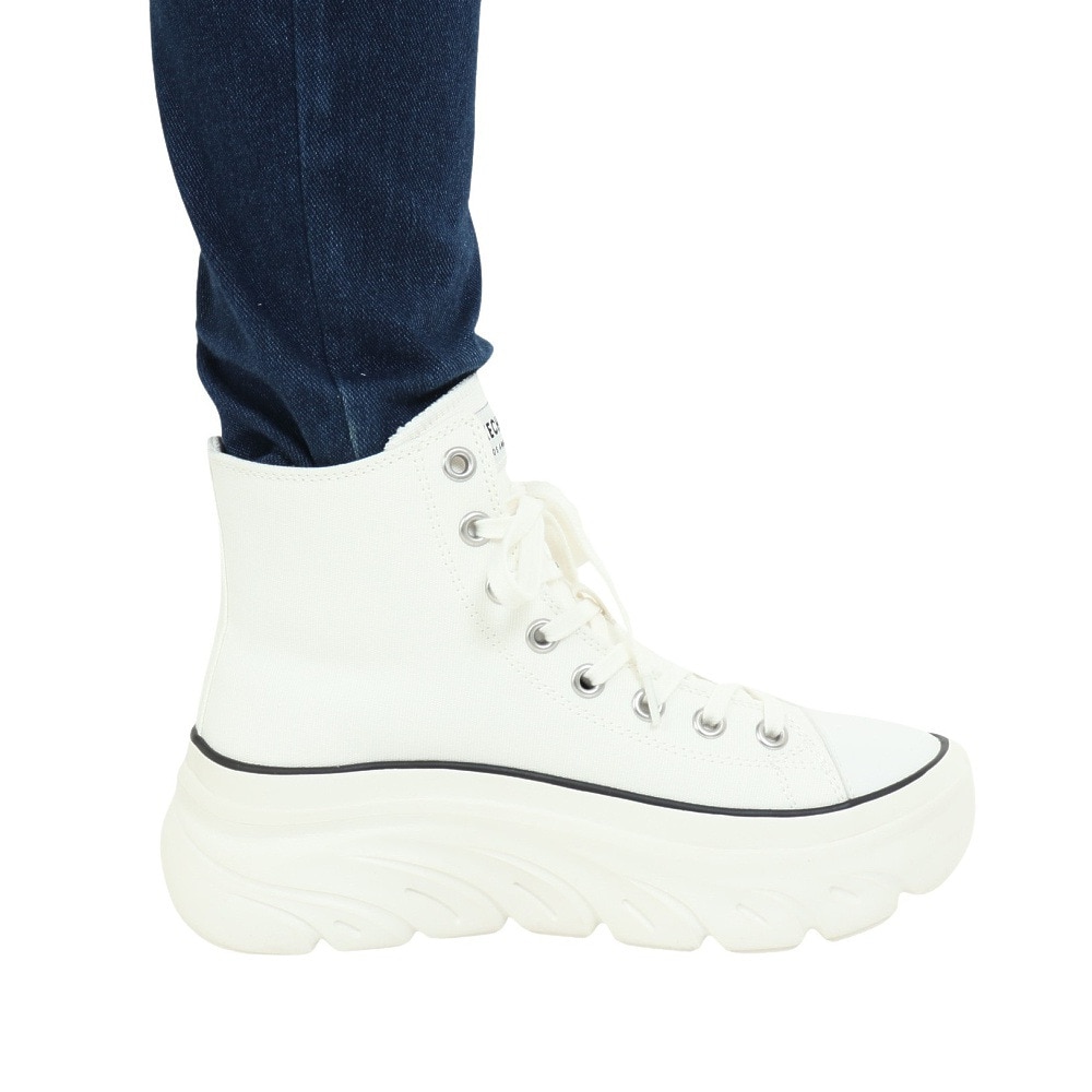 スケッチャーズ（SKECHERS）（レディース）カジュアルシューズ ファンキー ストリート グルーヴ ウェイ ホワイト 177430-WHT スニーカー 厚底 ハイカット