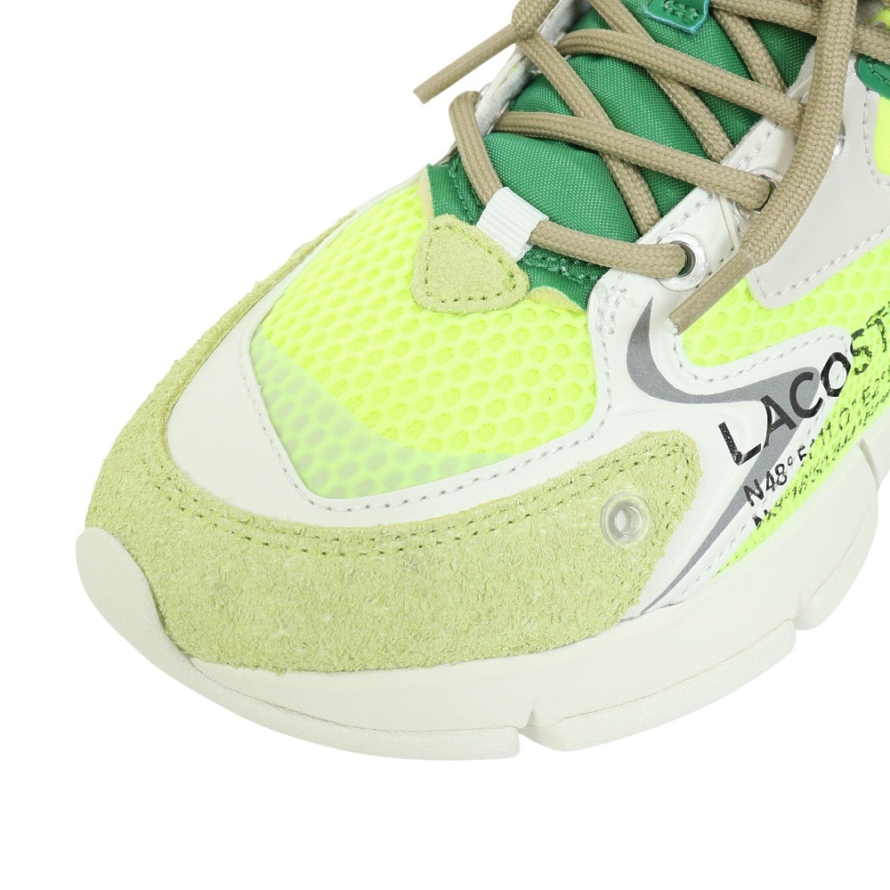 ラコステ（LACOSTE）（レディース）カジュアルシューズ L003 NEO 123 1 SFA ホワイト イエロー 45SFA0001-Y21 スニーカー スポーツシューズ タウン 街履き 