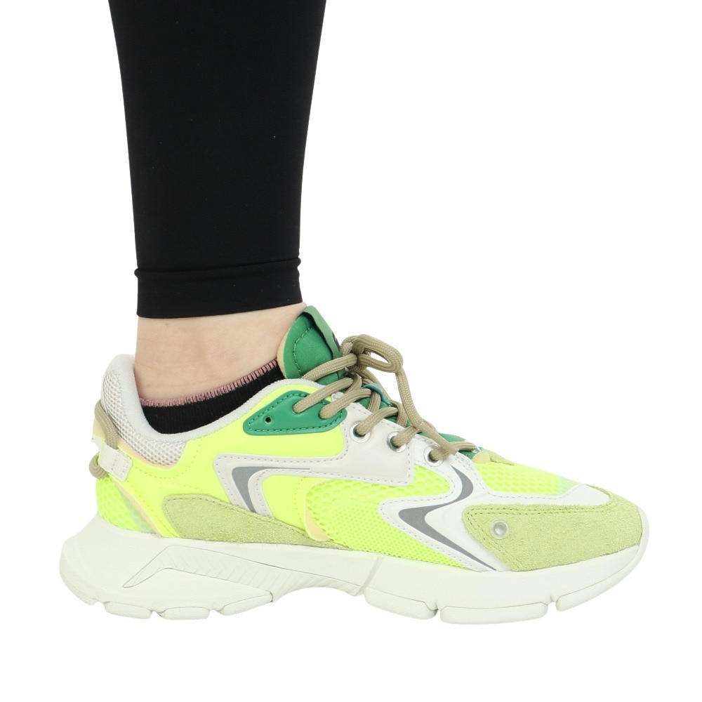 ラコステ（LACOSTE）（レディース）カジュアルシューズ L003 NEO 123 1 SFA ホワイト イエロー 45SFA0001-Y21 スニーカー スポーツシューズ タウン 街履き 