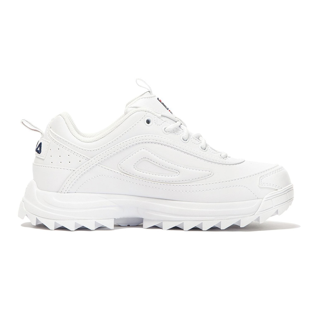 フィラ（FILA）（レディース）カジュアルシューズ ディストーター プレミアム ストリート ホワイト WSS23012-125 スニーカー 厚底 タウン 日常履き 