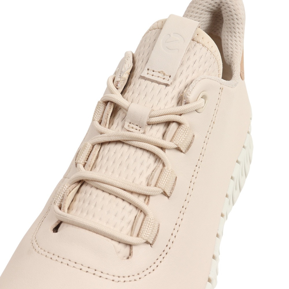 エコー（ecco）（レディース）スニーカー GRUUV FLEXIBLE SOLE ベージュ 21820360720 カジュアルシューズ 街履き 日常履き 通勤 シンプル