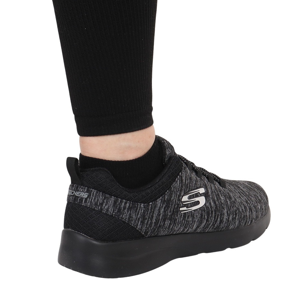 スケッチャーズ（SKECHERS）（レディース）カジュアルシューズ ダイナマイト 2.0インアフラッシュ ワイド ブラック 12965W-BKCC スニーカー クッション性
