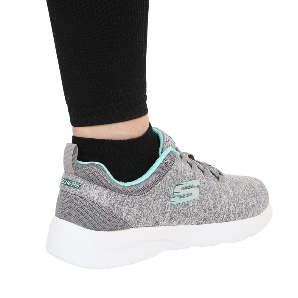 スケッチャーズ（SKECHERS）（レディース）カジュアルシューズ ダイナマイト 2.0イン ア フラッシュ ワイド グレー 12965W-GYMN スニーカー クッション性