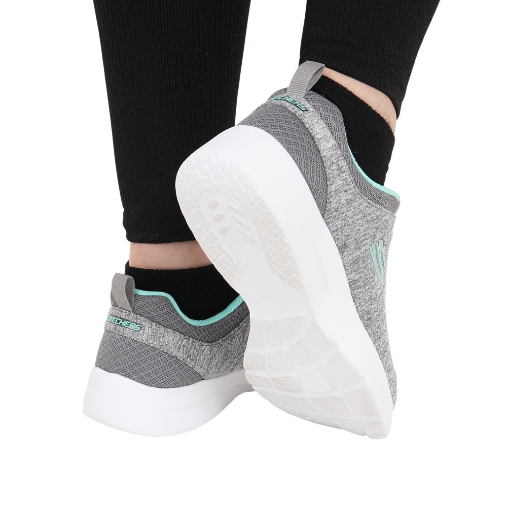 スケッチャーズ（SKECHERS）（レディース）カジュアルシューズ ダイナマイト 2.0イン ア フラッシュ ワイド グレー 12965W-GYMN スニーカー クッション性