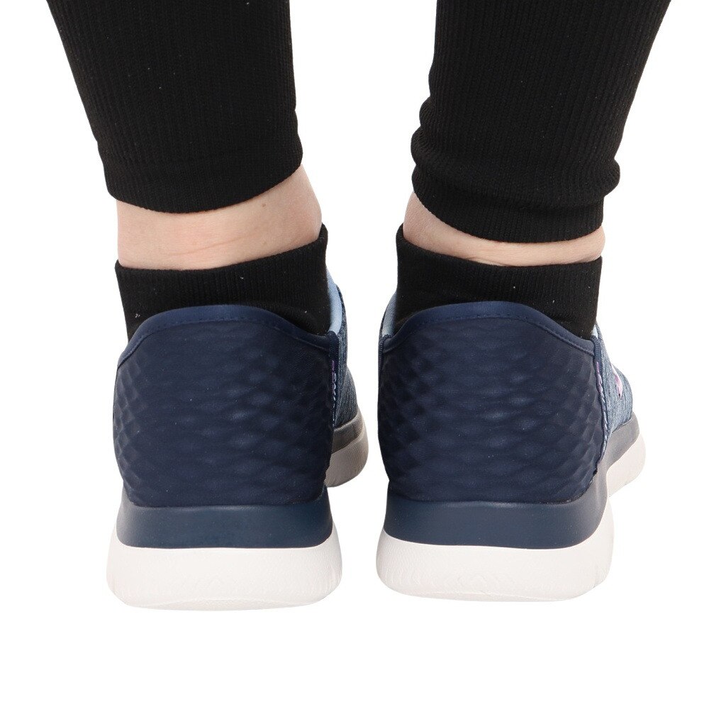 スケッチャーズ（SKECHERS）（レディース）スニーカー サミッツ ダズリング ヘイズ  ネイビー 149937-NVPR スリッポン スリップインズ ウォッシャブル