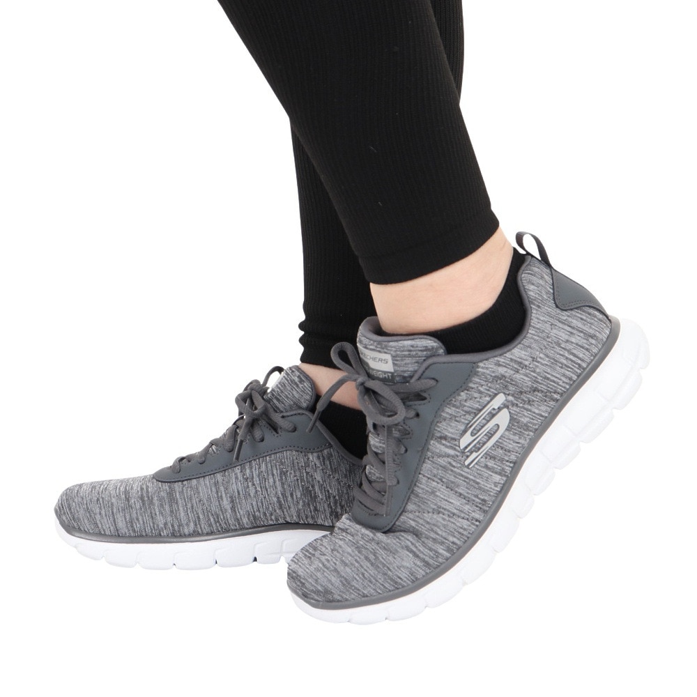 スケッチャーズ（SKECHERS）（レディース）カジュアルシューズ ビム ハーモニック グレー 88888130CHAR スニーカー 軽量