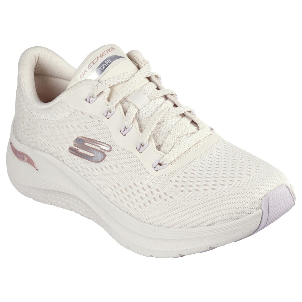 スケッチャーズ（SKECHERS）（レディース）カジュアルシューズ アーチフィット2.0ビッグリーグ ベージュ 150051-NTMT スニーカー おしゃれ 日常履き