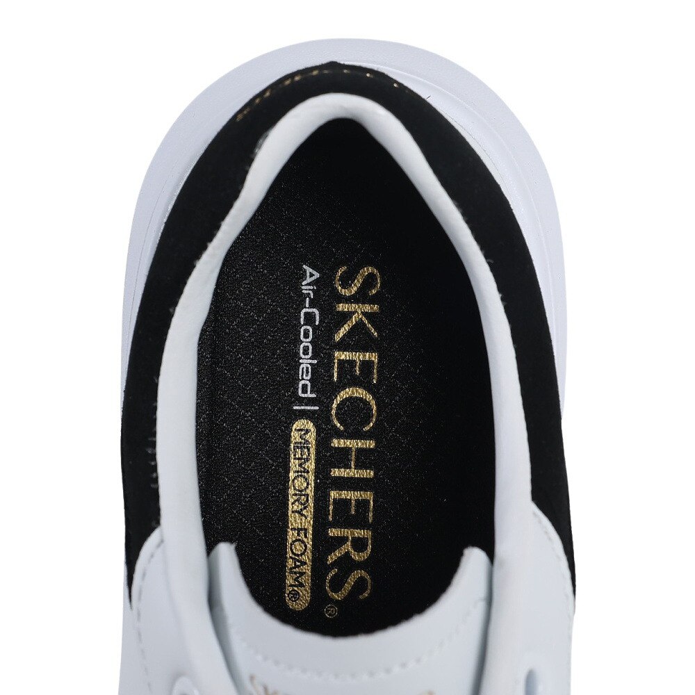 スケッチャーズ（SKECHERS）（レディース）カジュアルシューズ コルドバ クラシックベストビヘイビア ホワイト ブラック 185060-WBK スニーカー シンプル 軽量