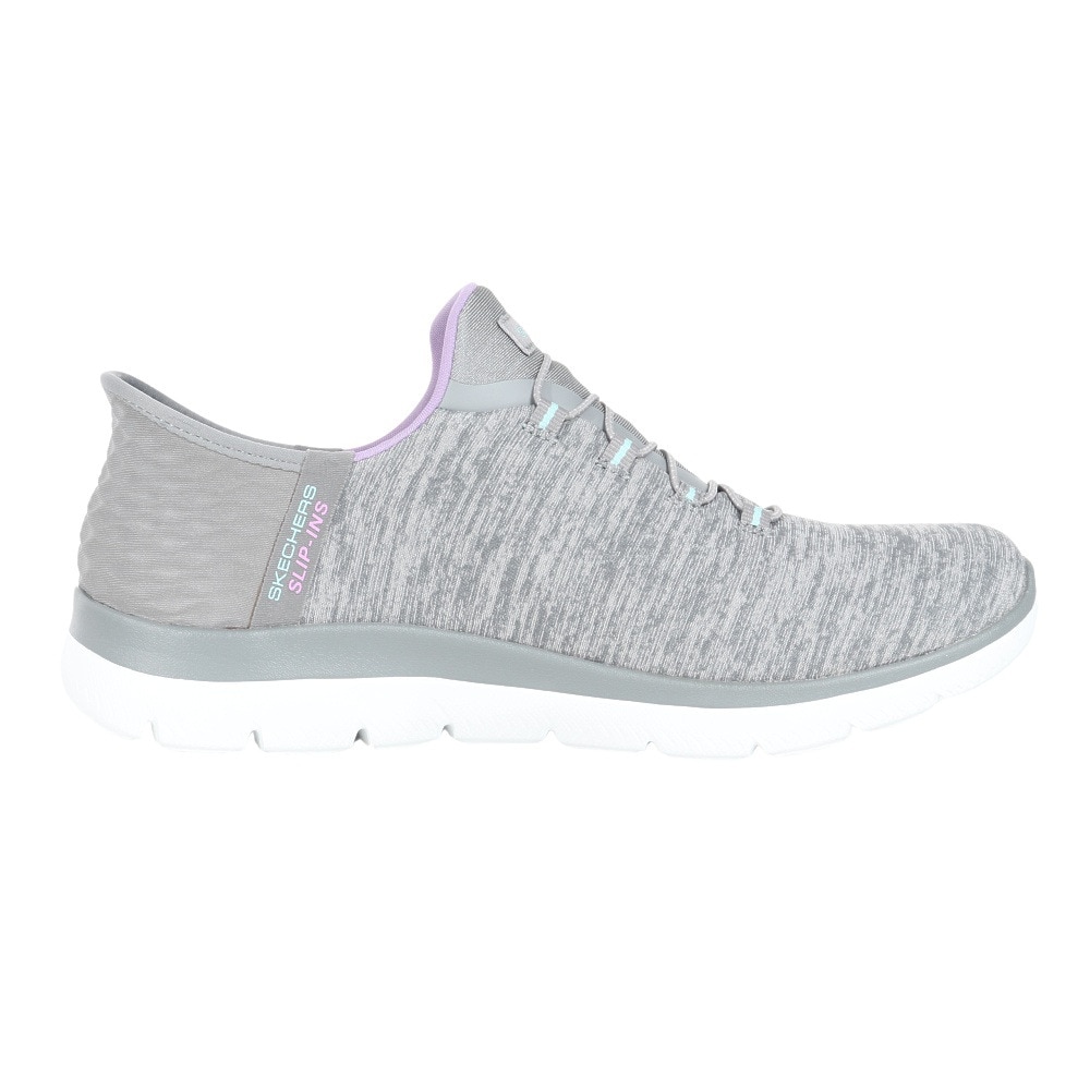 スケッチャーズ（SKECHERS）（レディース）カジュアルシューズ スリップインズ サミッツ ダズリング ヘイズ グレー 149937W-GYMT スニーカー ハンズフリー