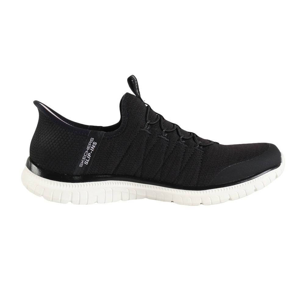 スケッチャーズ（SKECHERS）（レディース）カジュアルシューズ スリップインズ バーチュー グロー ブラック 104426-BKW スニーカー ハンズフリー 快適