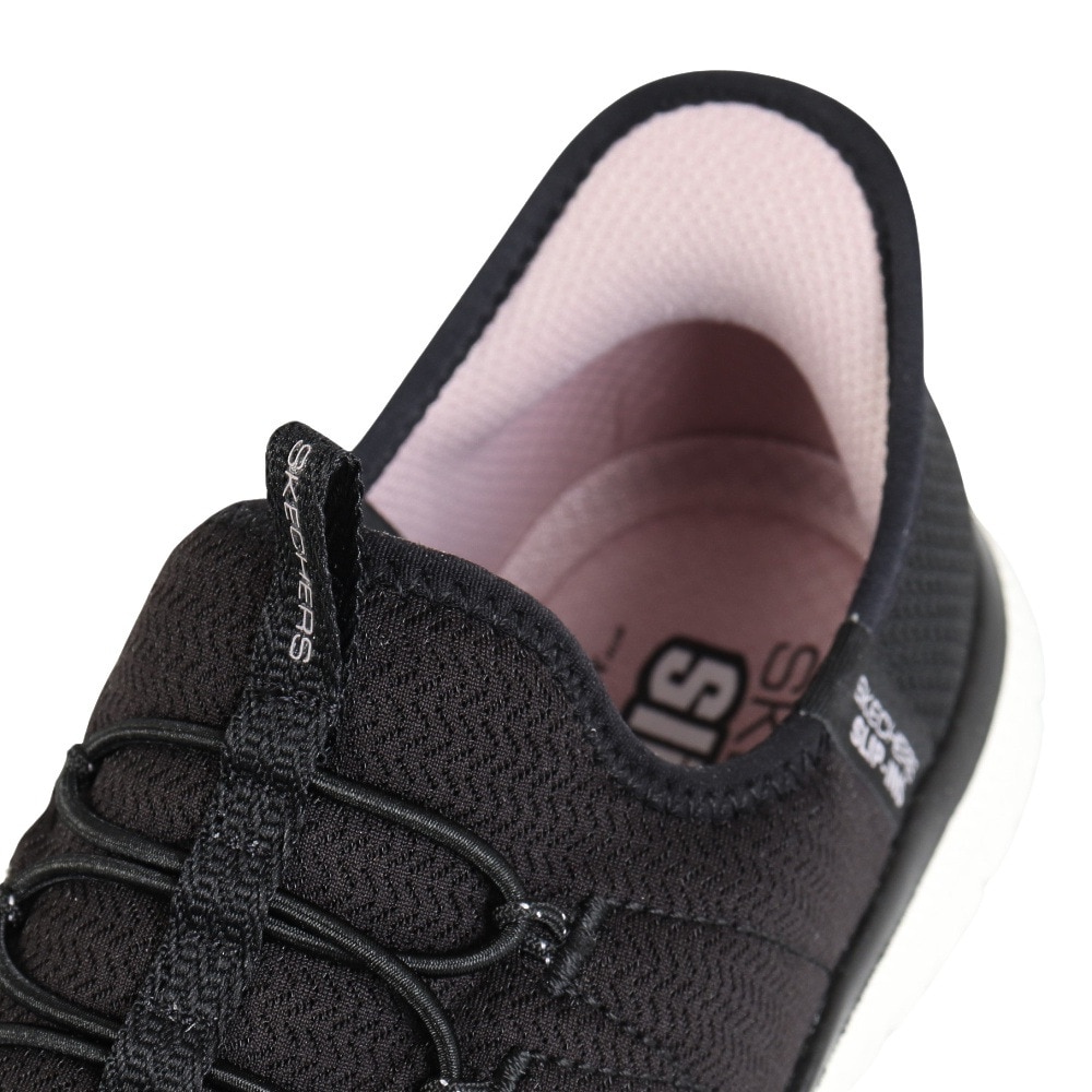 スケッチャーズ（SKECHERS）（レディース）カジュアルシューズ スリップインズ バーチュー グロー ブラック 104426-BKW スニーカー ハンズフリー 快適