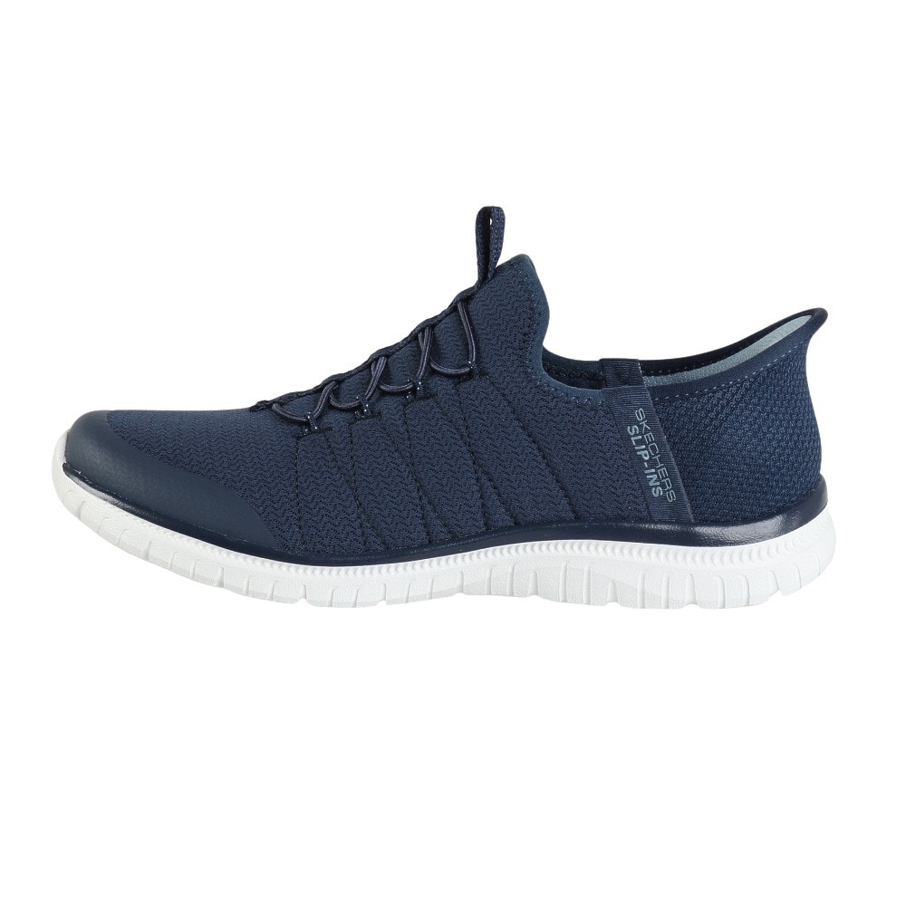 スケッチャーズ（SKECHERS）（レディース）カジュアルシューズ スリップインズ バーチュー グロー ネイビー 104426-NVY スニーカー ハンズフリー 快適
