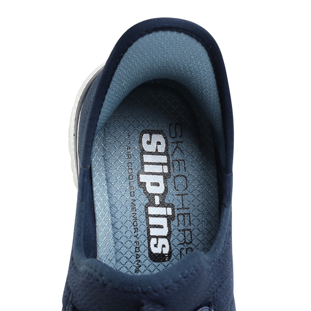 スケッチャーズ（SKECHERS）（レディース）カジュアルシューズ スリップインズ バーチュー グロー ネイビー 104426-NVY スニーカー ハンズフリー 快適