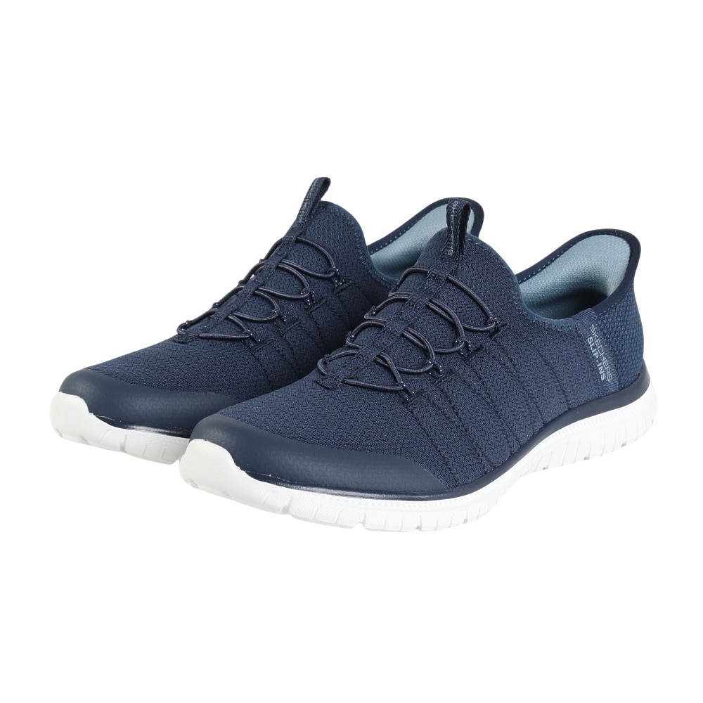 スケッチャーズ（SKECHERS）（レディース）カジュアルシューズ スリップインズ バーチュー グロー ネイビー 104426-NVY スニーカー ハンズフリー 快適