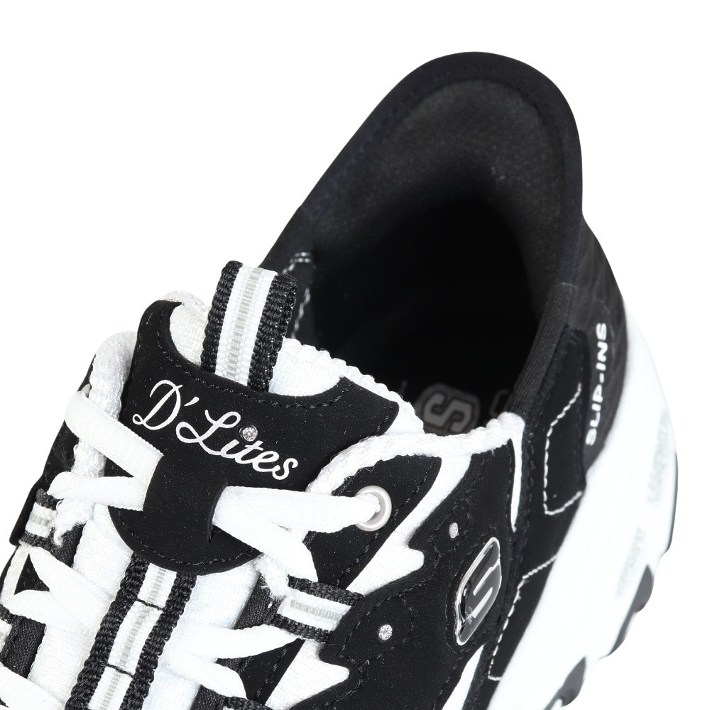 スケッチャーズ（SKECHERS）（レディース）カジュアルシューズ スリップインズ ディーライツ ニュー クラシック ブラック 150030-BKW スニーカー ハンズフリー