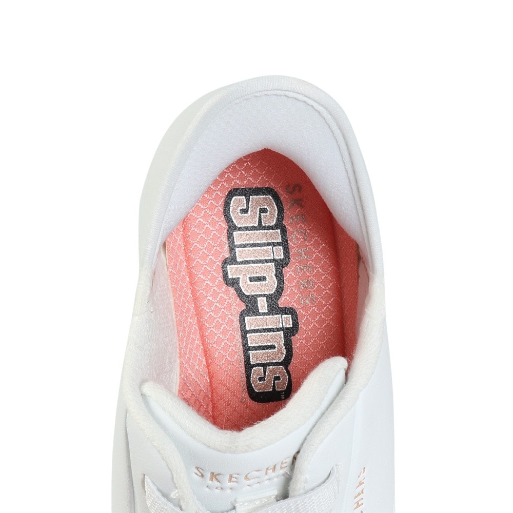 スケッチャーズ（SKECHERS）（レディース）カジュアルシューズ スリップインズ ウノ イージー エア 177112-WHT