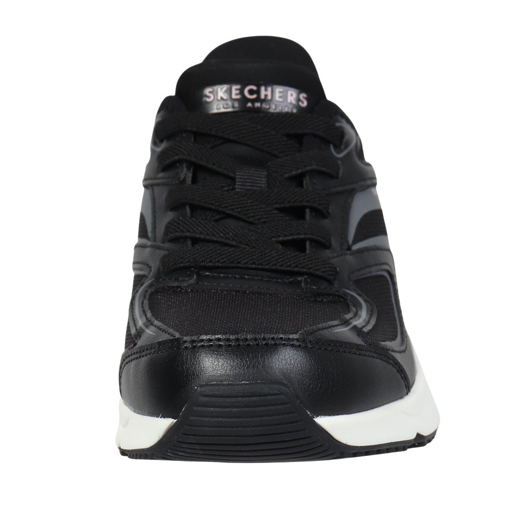 スケッチャーズ（SKECHERS）（レディース）カジュアルシューズ SI-TRES-AIR UNO-EZGL ブラック 177408-BLK スニーカー スポーツシューズ 靴 ハンズフリー