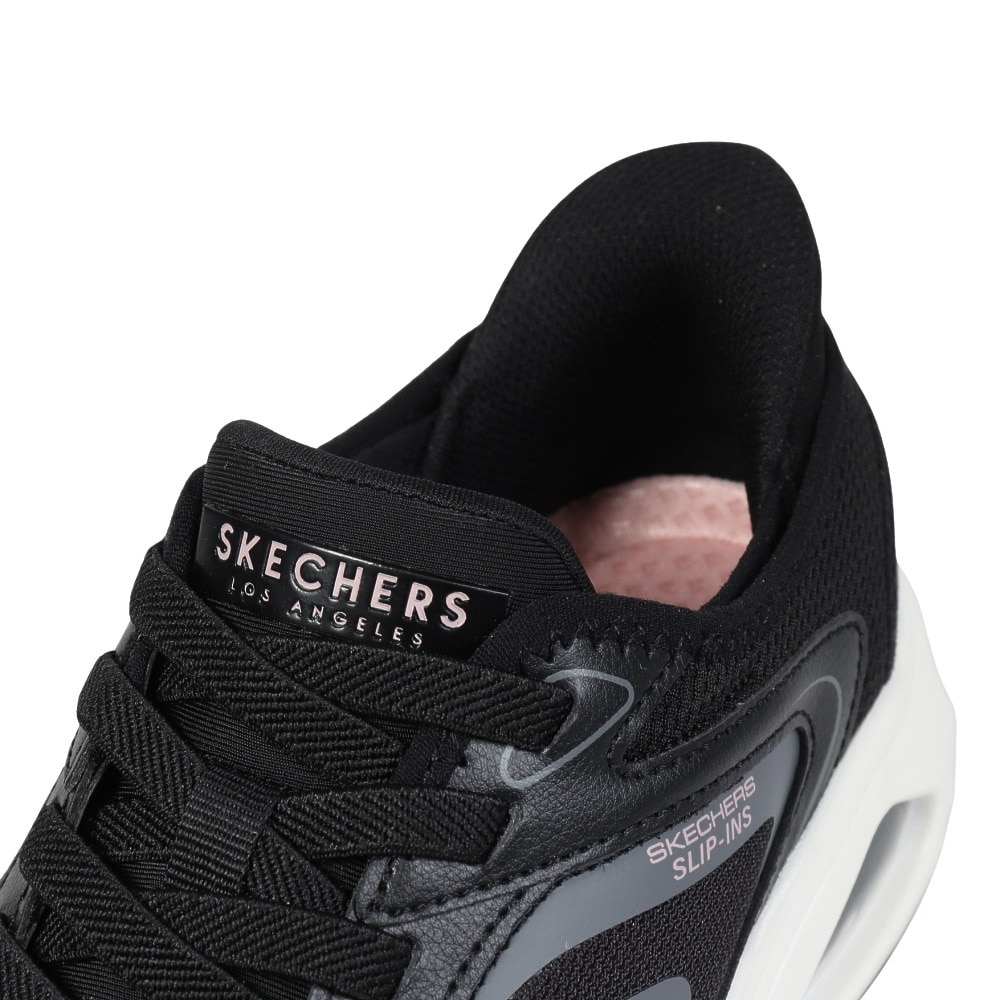 スケッチャーズ（SKECHERS）（レディース）カジュアルシューズ SI-TRES-AIR UNO-EZGL ブラック 177408-BLK スニーカー スポーツシューズ 靴 ハンズフリー