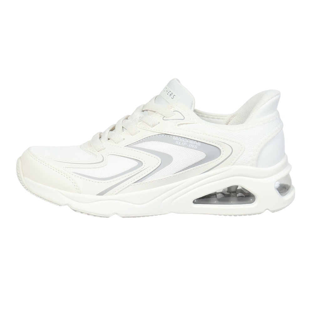 スケッチャーズ（SKECHERS）（レディース）カジュアルシューズ SI-TRES-AIR UNO-EZGL ホワイト 177408-WHT スニーカー スポーツシューズ 靴 ハンズフリー