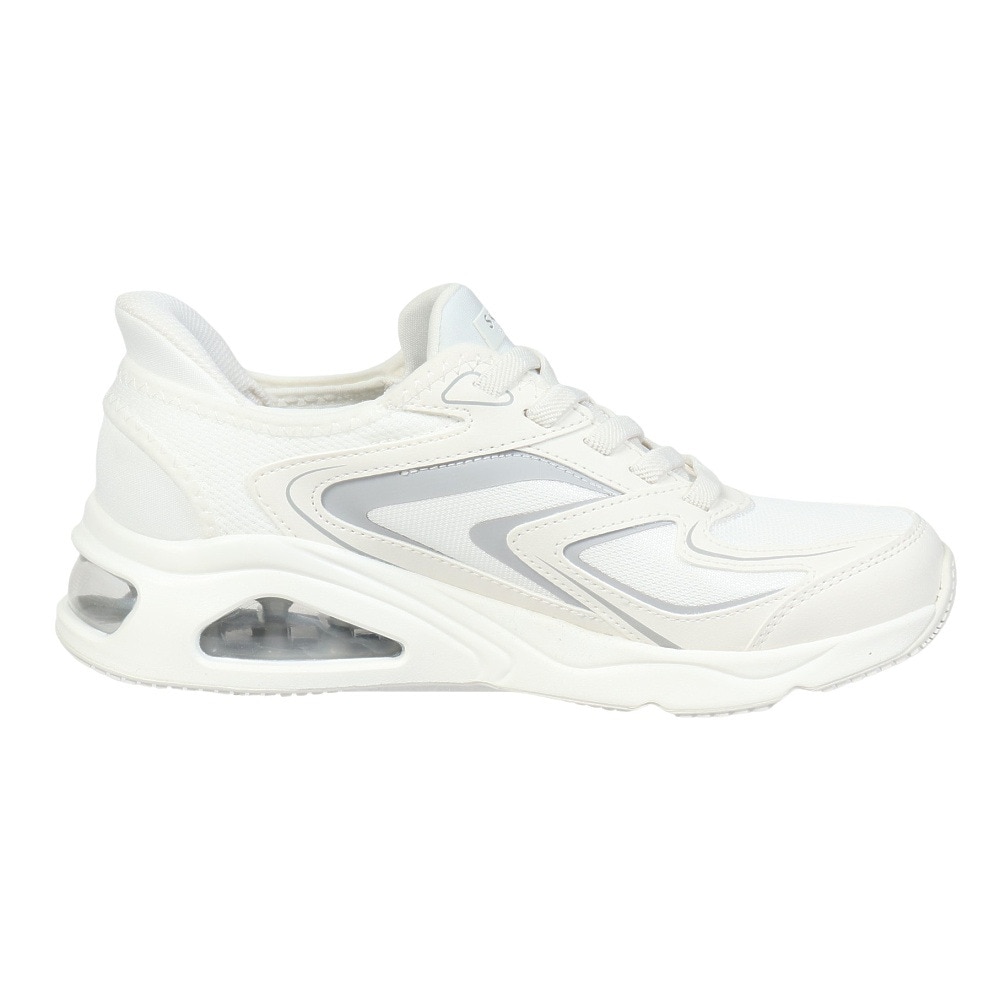 スケッチャーズ（SKECHERS）（レディース）カジュアルシューズ SI-TRES-AIR UNO-EZGL ホワイト 177408-WHT スニーカー スポーツシューズ 靴 ハンズフリー