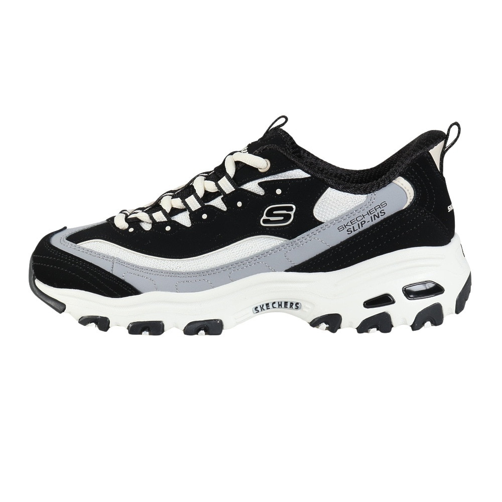 スケッチャーズ（SKECHERS）（レディース）カジュアルシューズ スリップインズ ディーライツ スムース ノスタルジア ブラック 150537-BKNT スニーカー 快適