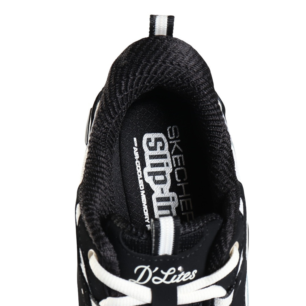 スケッチャーズ（SKECHERS）（レディース）カジュアルシューズ スリップインズ ディーライツ スムース ノスタルジア ブラック 150537-BKNT スニーカー 快適