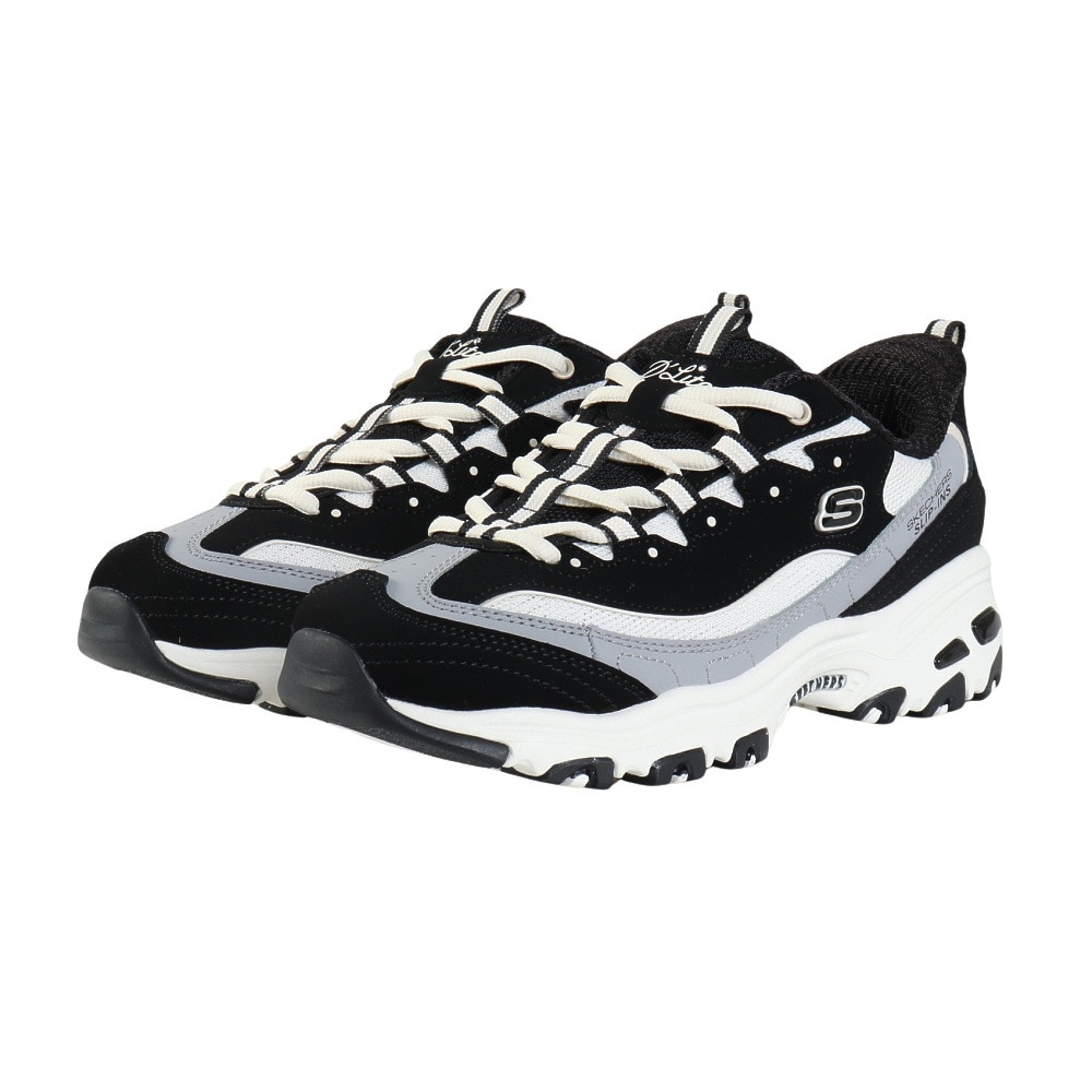 スケッチャーズ（SKECHERS）（レディース）カジュアルシューズ スリップインズ ディーライツ スムース ノスタルジア ブラック 150537-BKNT スニーカー 快適