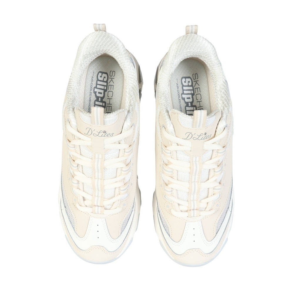 スケッチャーズ（SKECHERS）（レディース）カジュアルシューズ スリップインズ ディーライツ スムース ノスタルジア ライトグレー 150537-NTGY スニーカー 