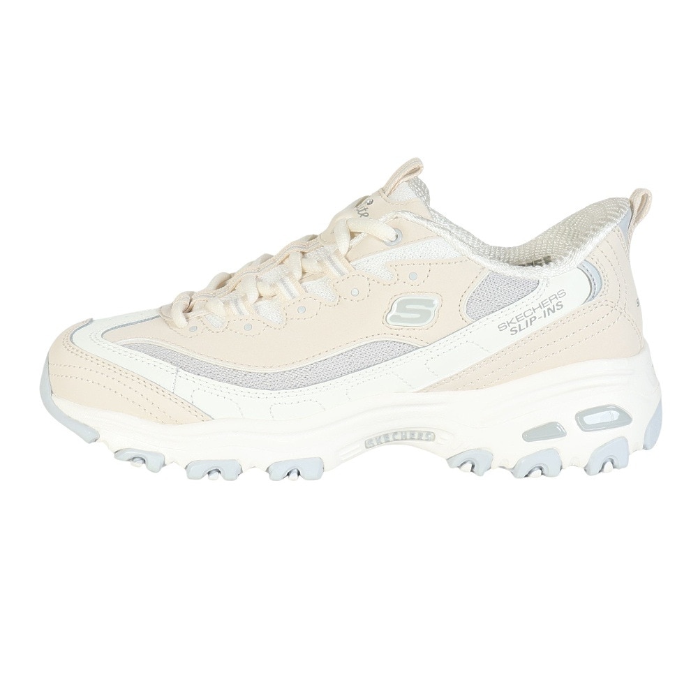 スケッチャーズ（SKECHERS）（レディース）カジュアルシューズ スリップインズ ディーライツ スムース ノスタルジア ライトグレー 150537-NTGY スニーカー 