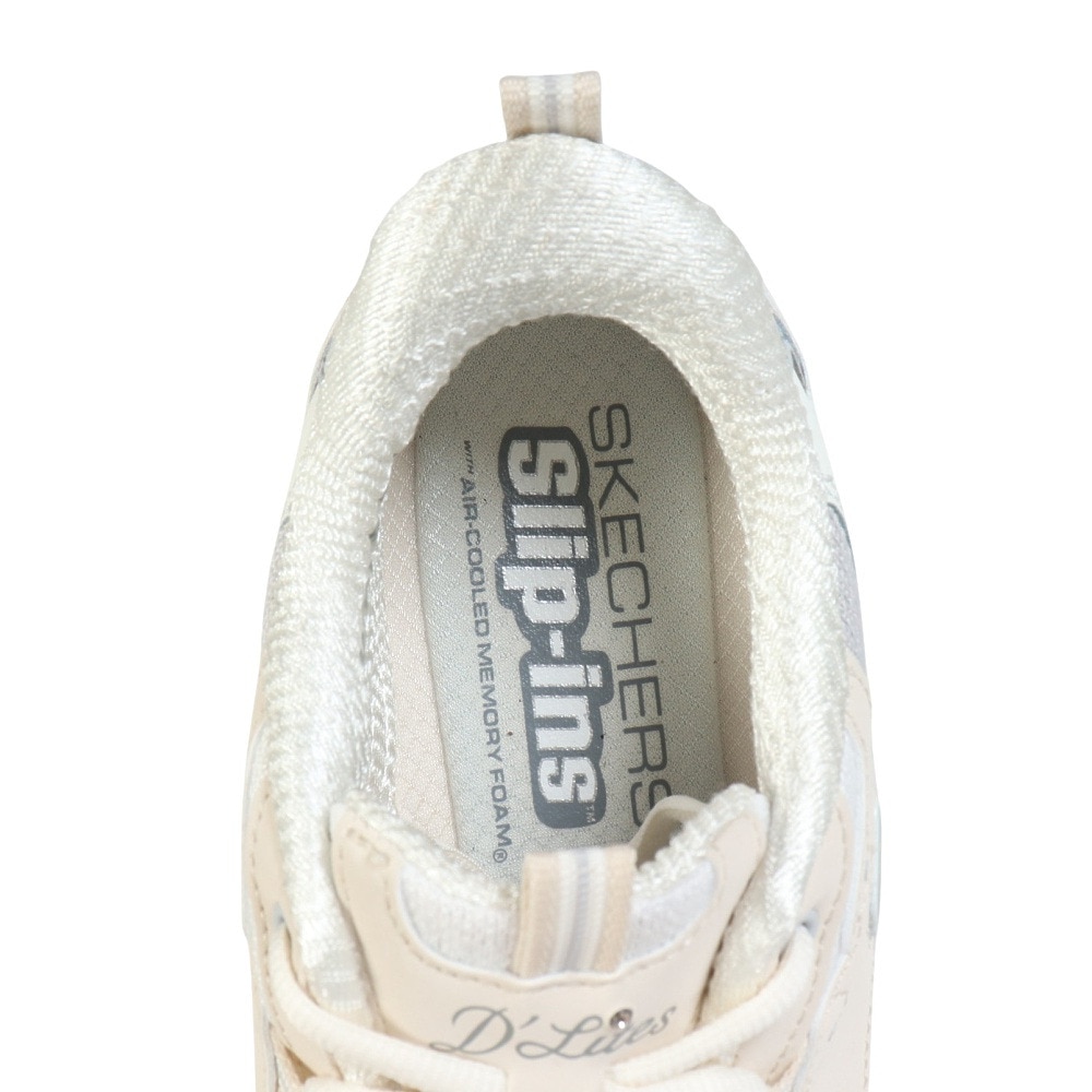 スケッチャーズ（SKECHERS）（レディース）カジュアルシューズ スリップインズ ディーライツ スムース ノスタルジア ライトグレー 150537-NTGY スニーカー 