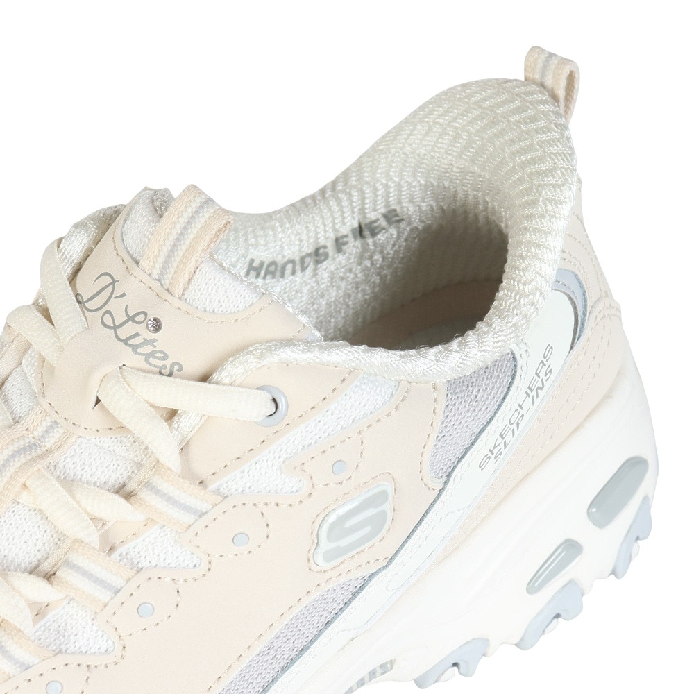 スケッチャーズ（SKECHERS）（レディース）カジュアルシューズ スリップインズ ディーライツ スムース ノスタルジア ライトグレー 150537-NTGY スニーカー 